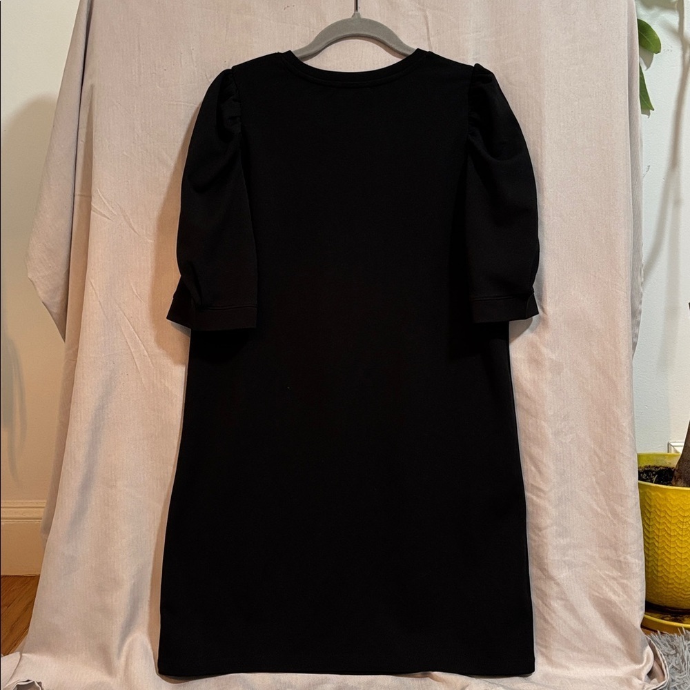 Black Puff Sleeve Dress - Picture 5 of 5